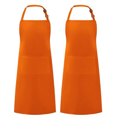 China New Arrival Customizable Logo Multicolor Polyester-Cotton Bib Kitchen Cleaning Waterproof Adjustable Apron for Cooking and BBQ for sale