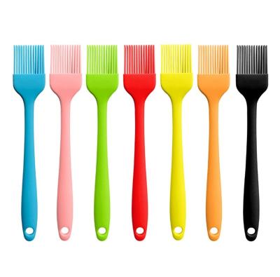 China Viable Multicolor Silicone Oil Brush Cooking Basting Tools GRILL Cake Bread Butter Oil Brush Cream Tool for sale