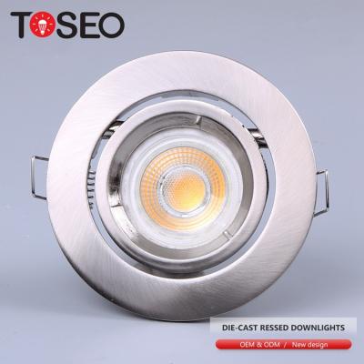 China TOSEO Incorporated Customized Spotlight GU10 Die Cast Aluminum Recessed Downlight Ceiling Led Light for sale