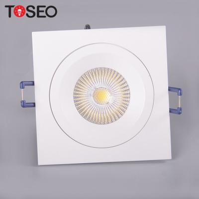 China Modern Dimmable Driver Fixed Aluminum Lighting Lamps Adjust 10 Watt 40 By 60 Beam Angle COB Recessed LED Downlights for sale