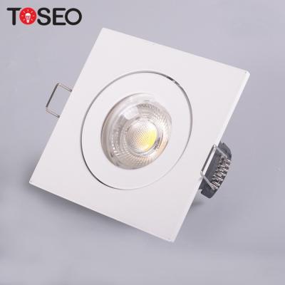 China Modern TOSEO Customized Matrix Cast Aluminum GU10 Recessed Square Downlights Led Ceiling Light for sale