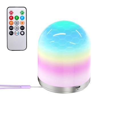 China Mini Modern USB Rechargeable Wireless Baby LED Puck Night Light Bedside Table for sale