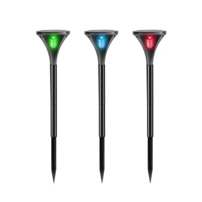 China Bright 3000k/6000k 4 Sides RGB Solar Outdoor Path Lights for sale