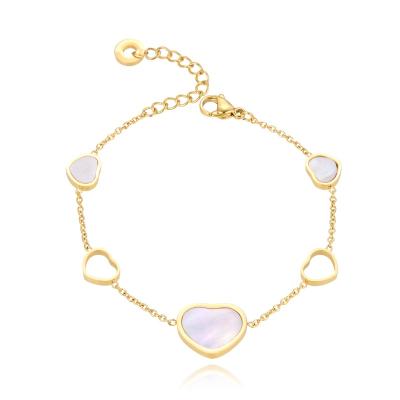 China 2022 Latest Design Fashion CLASSIC Heart Chain Beautiful Saya 2022 Anchor Fashion Bracelet for sale