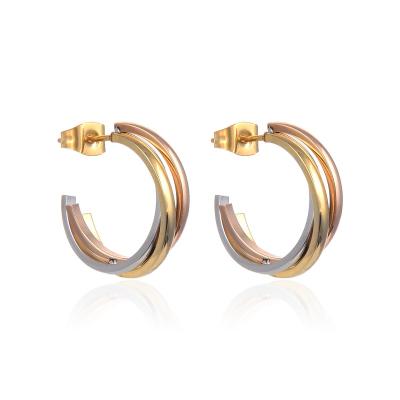 China Saya CLASSIC 2022 new designs good selling colors stainless steel earring for women for sale