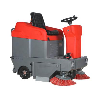 China Hotels Rechargeable Sweep Machine Ride On Industrial Sweeper Power Sidewalk Sweeper for sale