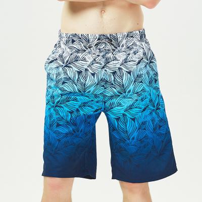 China Comfortable Men's Quick Dry Beach Swim Shorts Plus Size Printed Waterproof Swim Trunks for sale