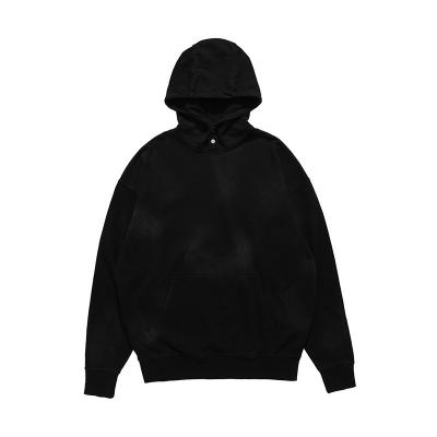 Chine 2023 Sweatshirts à capuche pour hommes style pull loose en coton lavé 100% poids lourd à vendre