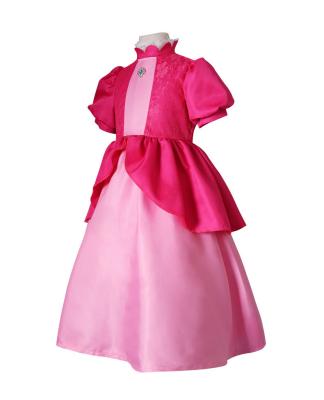 China Patchwork Fluffy lange cosplay jurk voor kinderen Carnaval Brigitte Prinses kleden Te koop