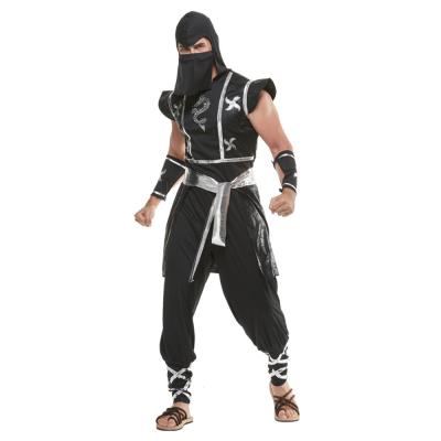 China Jackets Coats Children's Black Ninja Cosplay Jumpsuit for Halloween Performance for sale