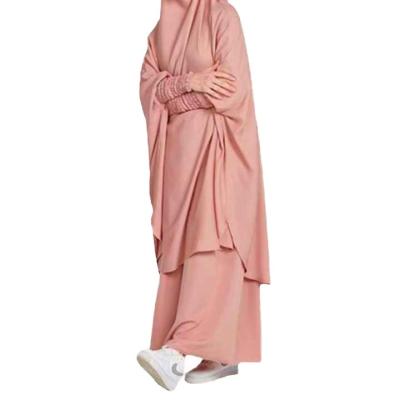 China Arabische Maleise Abaya Vrouwen Turkije Kleding Moslim Gebedsjurk Solid Color Plus-Size Te koop