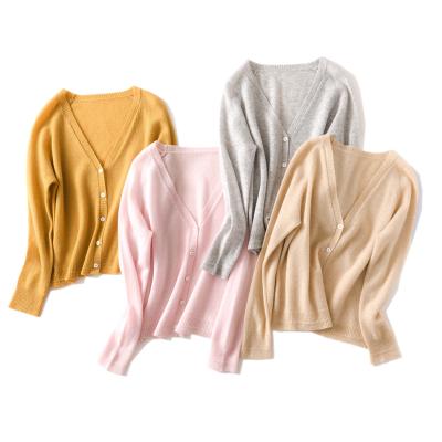 China Anti-wrinkle Loose Jacket Lazy Wind Knit Sweater Long Sleeve Solid Color Home Top Jacket Knit Sweater for sale