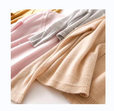 China Anti-wrinkle jacket home knitwear long sleeve top solid color knitted jacket with buttons sleeve cardigan knitted sweater for sale