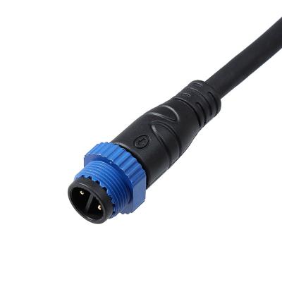 China LED light power/waterproof male-female wire connector IP67 electronic connector OEM/ODM M15 power/camera connector for outdoor cable LED light for sale