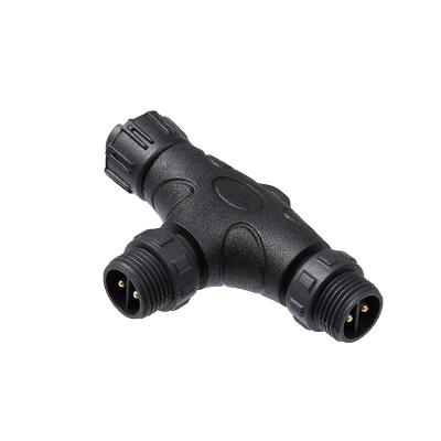 China LED Light Power/Factory Power Connector/Camera Power Customized Outdoor Waterproof IP68 T-Type Tee Adapter For Outdoor LED Lights for sale