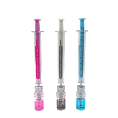 China Writing Syringe Latest INT-BP-03 2021 Pens Stress Control Promotional Ball Pen Injection Shape Pen School Nurses Doctors Gift for sale