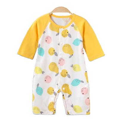 China Summer Anti-Shrink Sleepsuits For Infants Short Sleeve Jumpsuit Cotton Baby Clothes Romper for sale