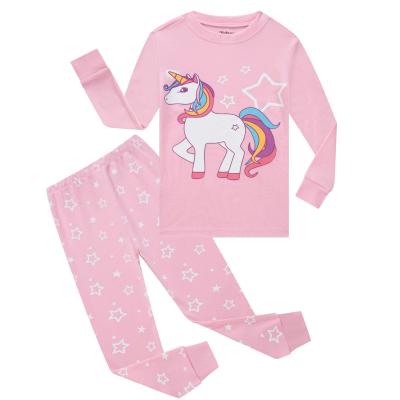 China Breathable Kids Pajamas Boys Girls Pajamas Cotton Toddler Kids Sleepwear Set (Size 2-7T) for sale