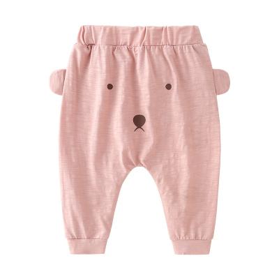 China Autumn Spring Anti-pilling Toddler Kids Baby Boy Girl Bear Unisex Baby Pants Harem PP Trousers for sale