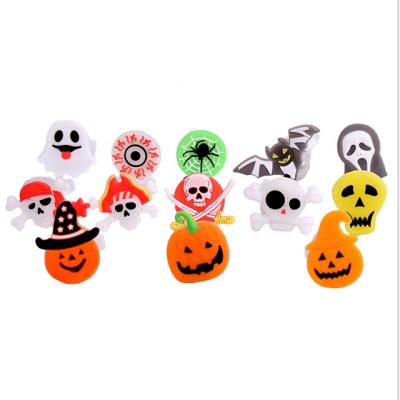 China Popular Instant Soft Glue Finger Lamp LED Ring Light Halloween Ring Light Gift Flashing Toys For Children for sale