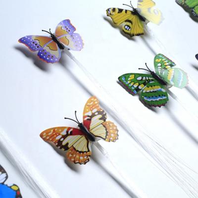 China Fashional LED Flash Butterfly Braids Light Up Toy Fiber Braids Christmas Decorations Butterfly Braid Braids for sale