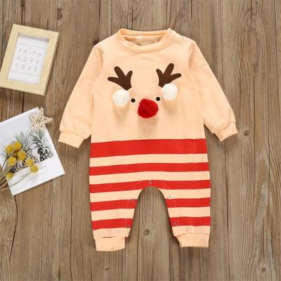 China Spring Winter Autumn Unisex Baby Clothes Long Sleeve Deerlet Cotton Christmas Baby Clothes Newborn Baby Overalls for sale