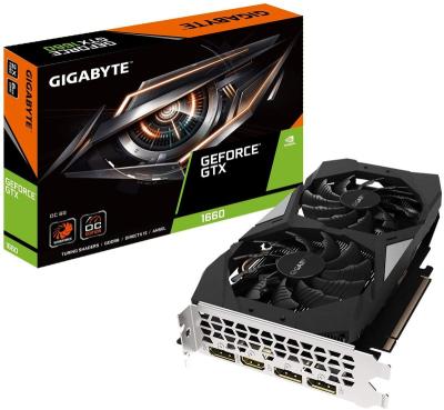 China Workstation Gigabyte Gv-N1660OC-6GD GeForce GTX OC 6G 1660 Graphics Card for sale