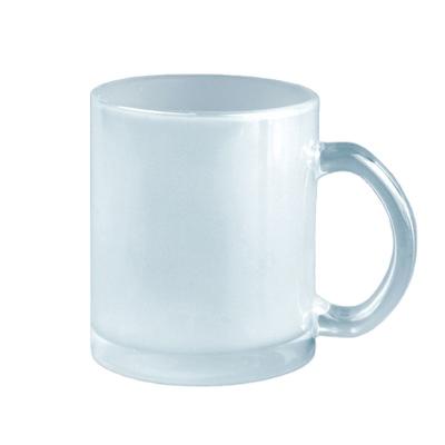 China 11Oz Clear Viable Clear Glass Cup Tumbler Custom Sublimation Mug Glass Mug With Handle for sale