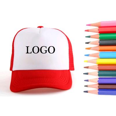 China COMMON Wholesale Empty Trucker Hats For Custom Plain White Mesh Back Hats Sublimation Products Sublimation Foam Hats for sale