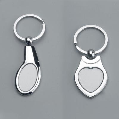 China Blank Promotional Metal Sublimation Europe Gifts Key Chain for sale