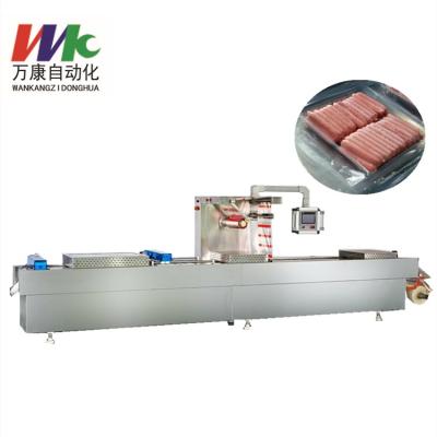 China Automatic Food Pillow Singer Meat Chicken Egg Stretch Film Vacuum Packing Machine for sale