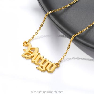 China Wholesale Fashion Zodiac Sign Necklace Trendy Jewelry Alloy for sale