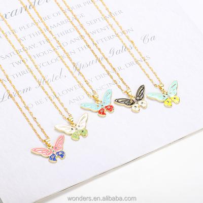 China Fashionable Butterfly Necklaces In Bulk For Women Aesthetic Necklace 13 Range Over 30 Inst Hot Selling Product for sale