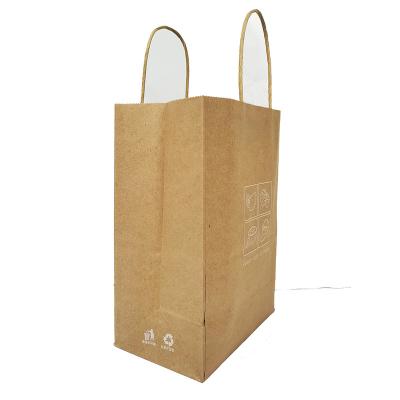 China Recycled Materials Wholesale To Recycle Strong Paper Bag Small Kraft Paper Bag for sale