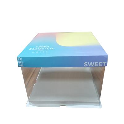 China Recyclable Window Box With Hot Sales Logo Luxury Custom Cake Box for sale