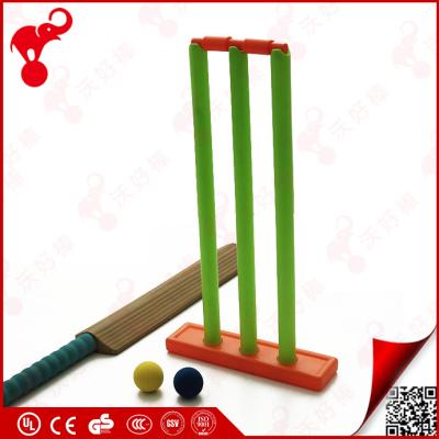 China OEM factory wholesale EVA cricket ball and bat kids cricket set eco-friendly plastic cricket set for sale