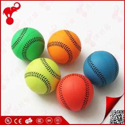 China Sports Toys Professional PU Foam Color Relief Baseball Ball Maker Baseball Plastic Ball With Printed for sale