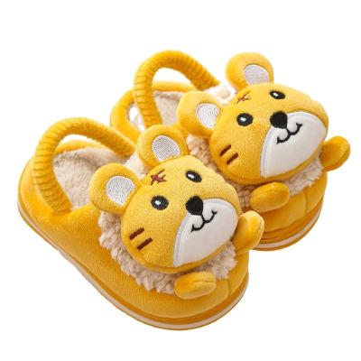 China Round Cute Slip On Winter Warm Baby Slips 3D Tiger Shaped Indoor Baby Slippers Animal 2022 for sale