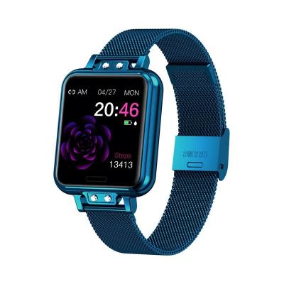 China Touch Screen Lady Heart Rate Monitor Female Menstrual Cycle Smartwatch 1.22 Inch Color Screen Smart Watch Blood Pressure ZL13 for sale