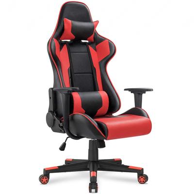 China Other High Quality Custom Anji PU Leather Chair Reclining Racing Silla Gamer PC Computer Gaming Chair Gaming Chair With Footstool for sale