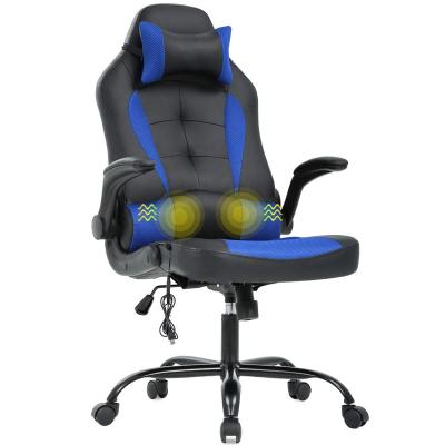 China (Height)Adjustable Computer Gaming Chair with Racing Car Styling Racing Back Office Computer Ergonomic PC Adjustable Swivel Chair with Flip Arms- for sale