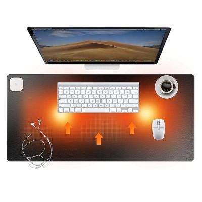 China Wholesale 3 Gears LED Marquee Heat Pad Foot Warmer Universal Waterproof Touch Control Heated Desk Pad Heated Desk Pad for sale