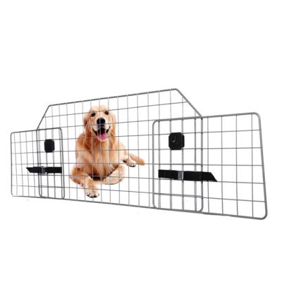 China Universal Fit Wire Mesh Dog Car Guard Adjustable Pet Barrier Durable Car Door for sale