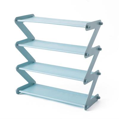 China Expandable Multi-Layer Stainless Steel Storage Shoe Rack Multifunctional Non-woven Single Shoe Rack for sale