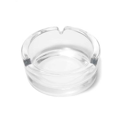 China High Quality Round Glass Ashtray 85mm 108mm 3inch 4inch With Custom Logo for sale