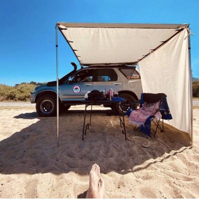 China High Quality Water Proof SUV Customized Retractable Camping Rear Mounted Shade Windproof Car Roof Top Car Tents For Suv for sale