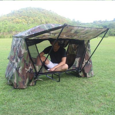 China Hot Sale Outdoor Fishing Tent UV-Resistant 4 Season Family Tent Camping Waterproof 1-2 Person Off Ground Sleep Bed Tents for sale