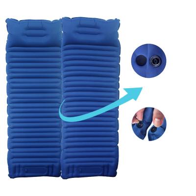 China Outdoor Camping Hiking Durable Inflatable Moving Mat Beach Camping Equipment, Mats Lightweight Sleeping Pad Self Inflating With Pillow for sale