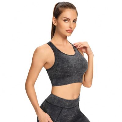 China New Hot Selling Seamless Breathable Knit Butt Lift Yoga Bra Set Dance Sports Bra Sports Set for sale