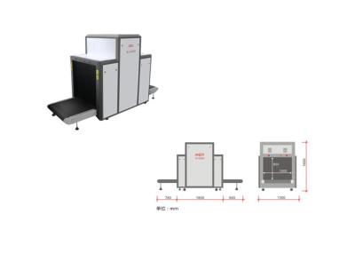 China Baggage X Ray Screening Systems / Bag Scanner Machine With 200 Kg Load for sale